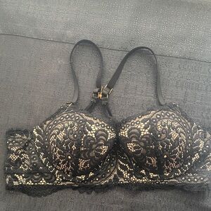 Aerie Black Lace Bra Pre Owner Size 34B